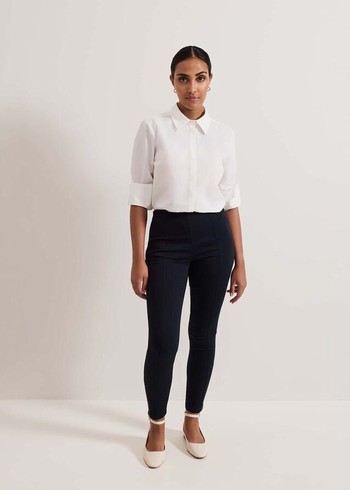 Phase Eight Petite Amina Skinny Trousers Indigo Canada | IWXMBQ-896